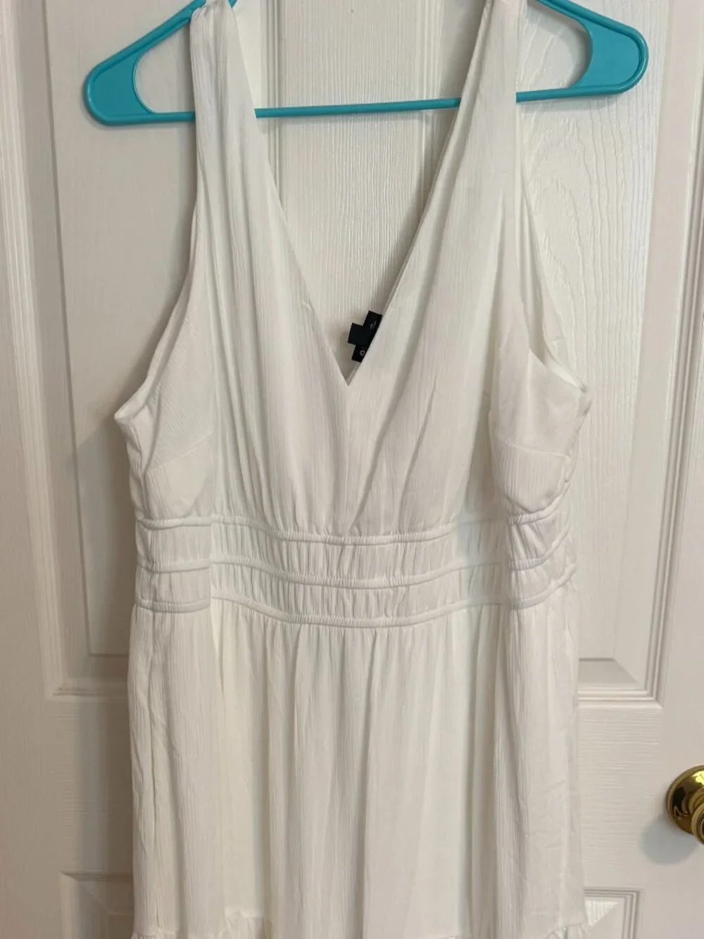 TORRID All-white Greek-style sleeveless Maxi dress